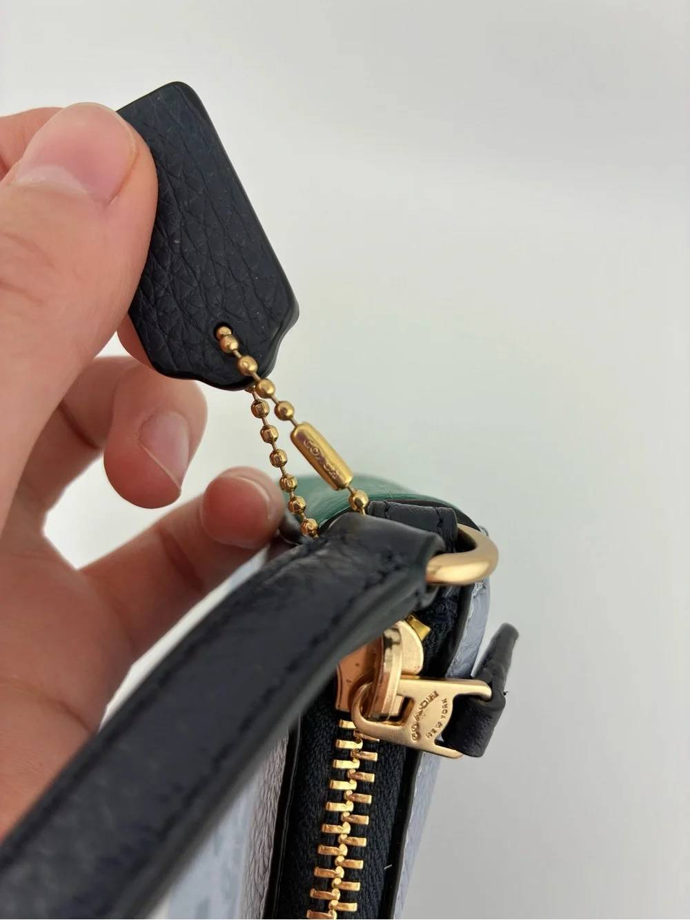 Coach wristlet pale